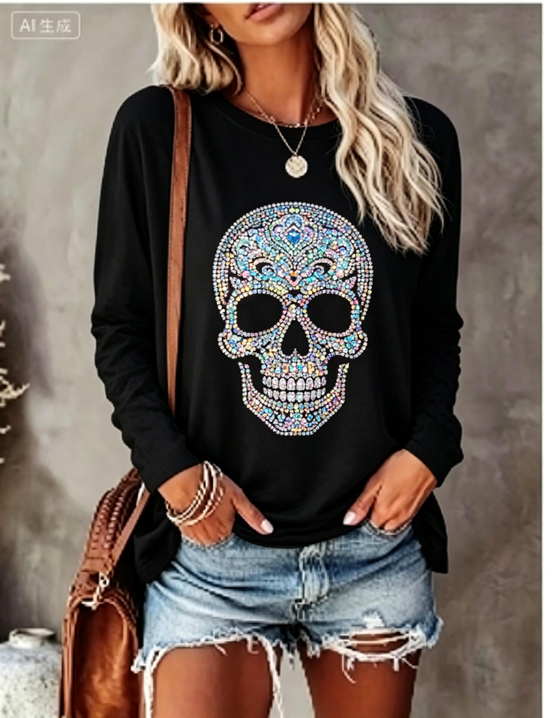 Women Long Sleeve T‑Shirt Simu - Blouses 评论和价格