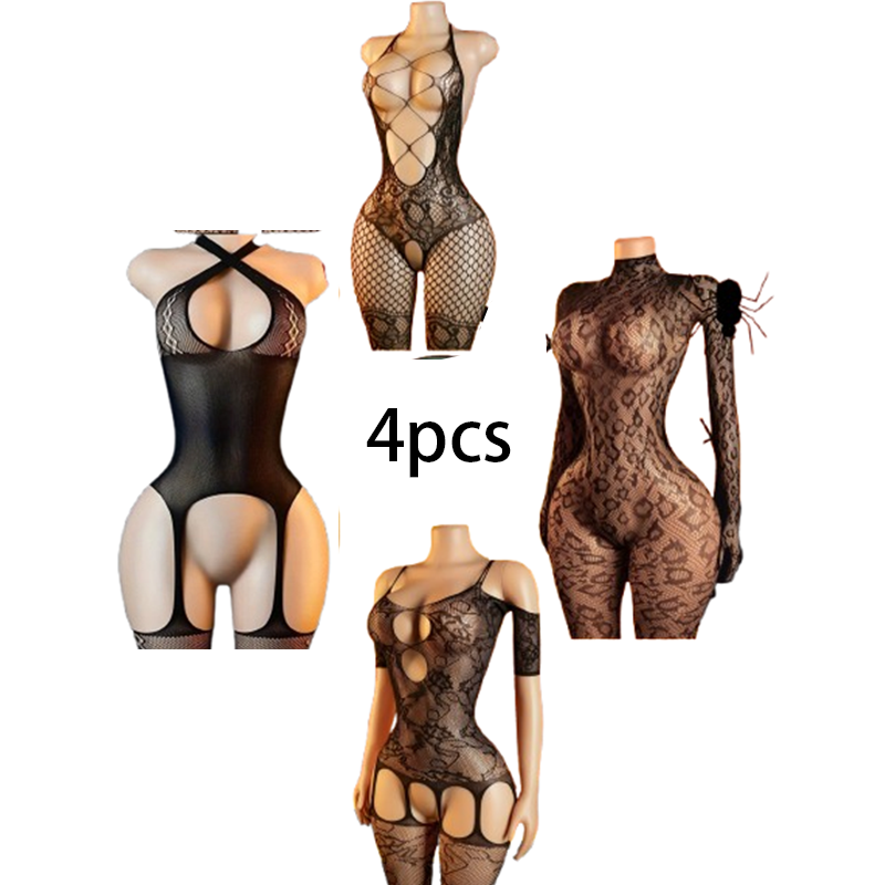 4-Piece Sexy Lingerie Set: Wom - Lingerie 评论和价格