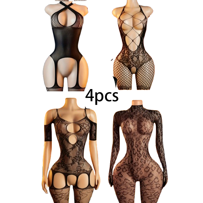 4-Piece Sexy Lingerie Set: Wom - Lingerie 评论和价格