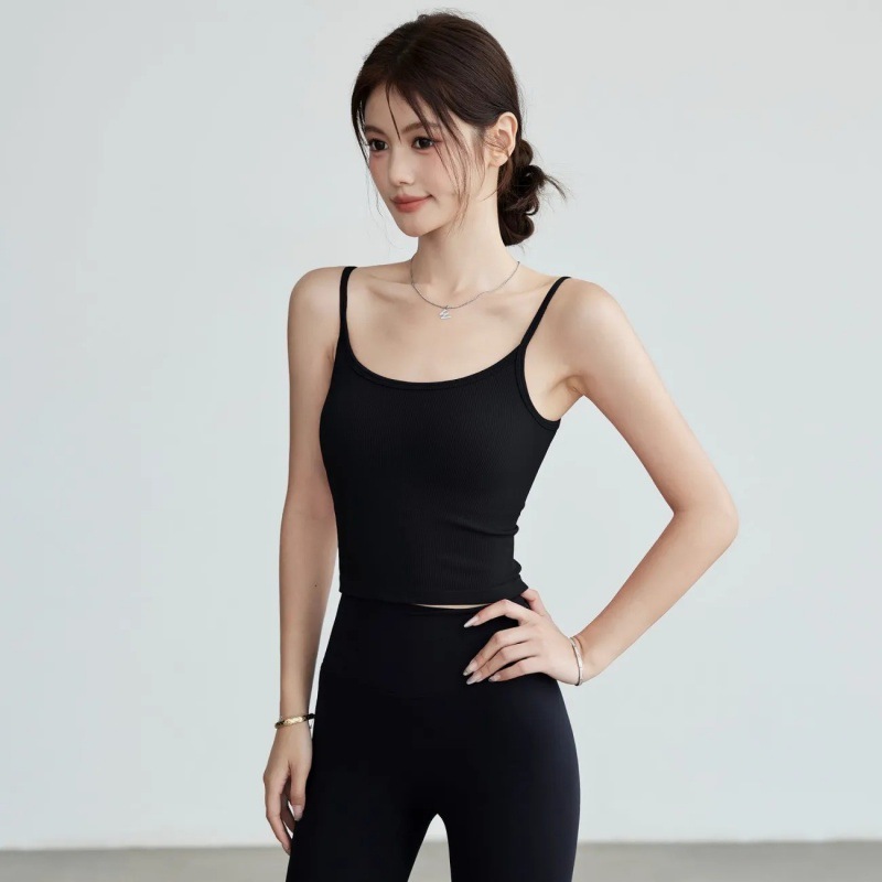 Women Seamless Ribbed Yoga Cam - Seamless Ribbed Workout Tank Top 评论和价格