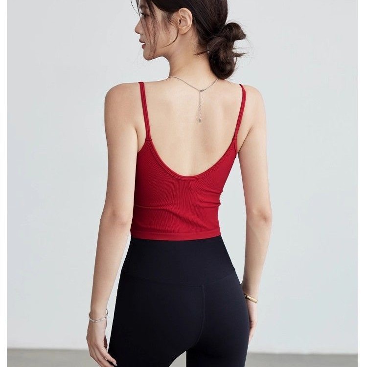 Women Seamless Ribbed Yoga Cam - Seamless Ribbed Workout Tank Top 评论和价格